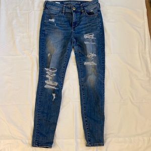 American Eagle Hi-Rise Ripped Jeggings